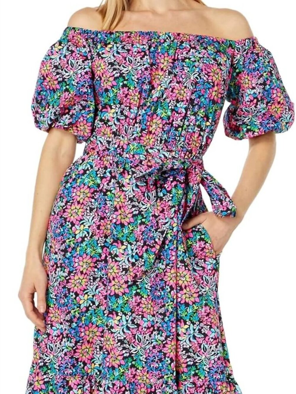 Feeling Fantastic Tamie Off-The-Shoulder Dress